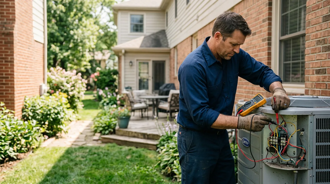 HVAC technician working near Combs, AR